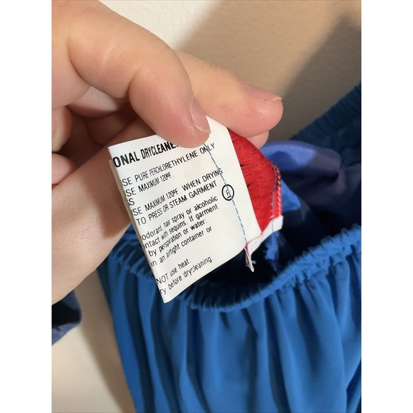 Miss Elliette Women’s 8 Blue Skirt Blazer Combo Vintage Ruffle Evening Swing - Picture 14 of 15